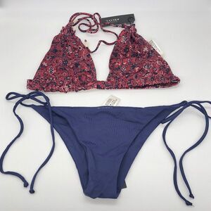 New with Tags Tavik+ Red & Blue Bikini - Size M